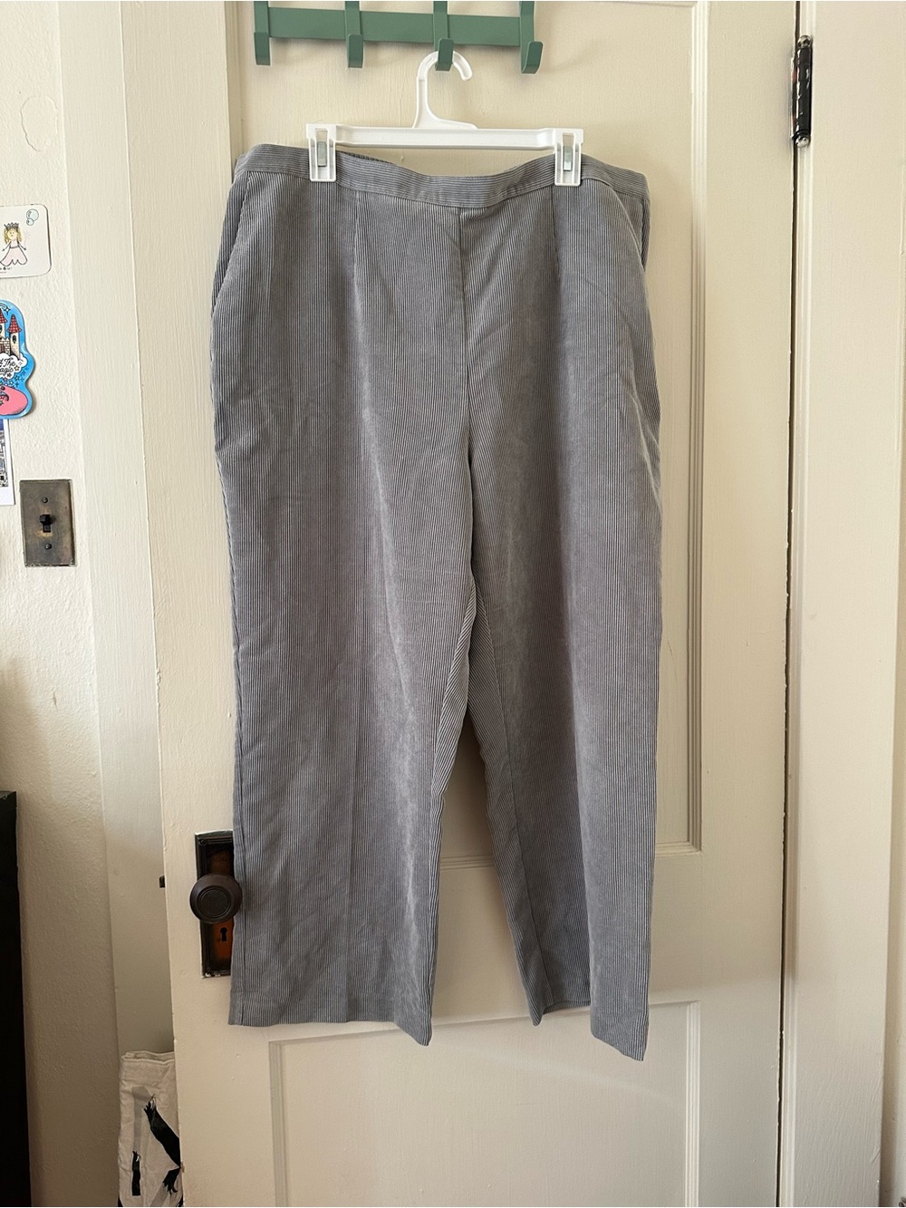 Gray Corduroy Dress Pants